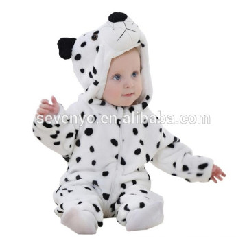 Bebé suave mameluco Animal Onesie traje traje de dibujos animados Ropa de dormir ropa de dormir, franela, bebé ropa blanca, linda toalla con capucha